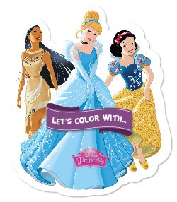 Let's color with... Disney Princess